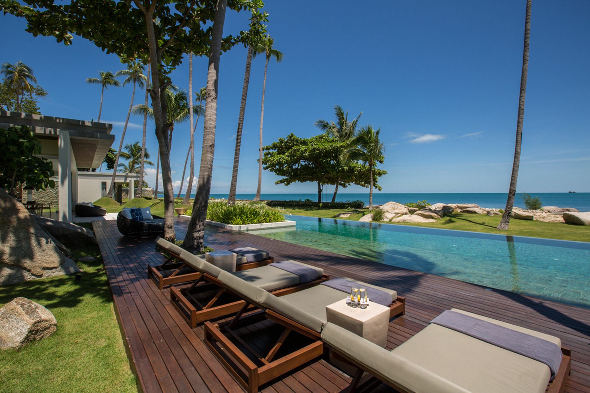 Fashionable Villa Malabar Beachfront 5 Bedrooms Plus 2 Kid'S Bedrooms Laem Sor Buitenkant foto